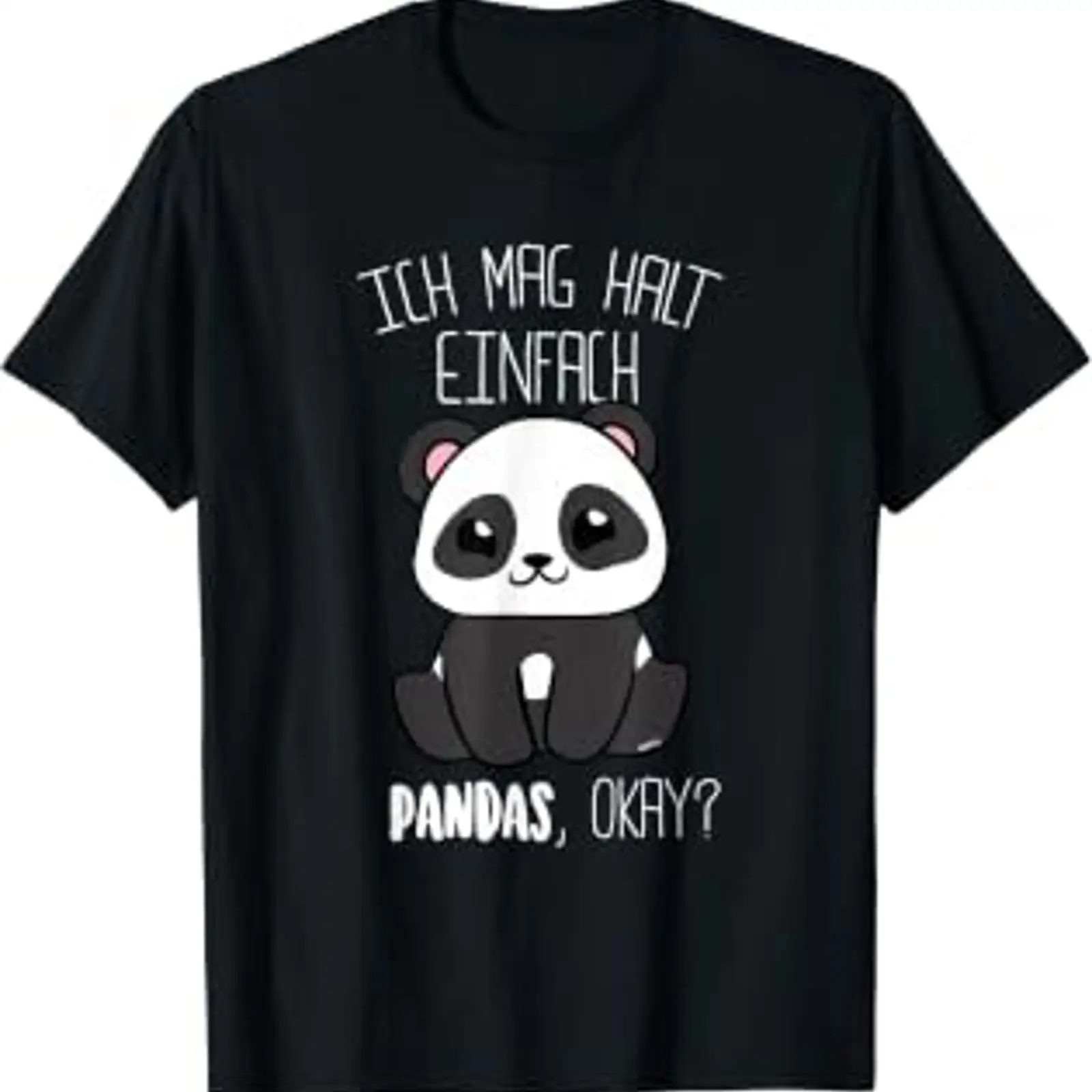 Men'S Fashion Mag - Panda T Shirt with German text