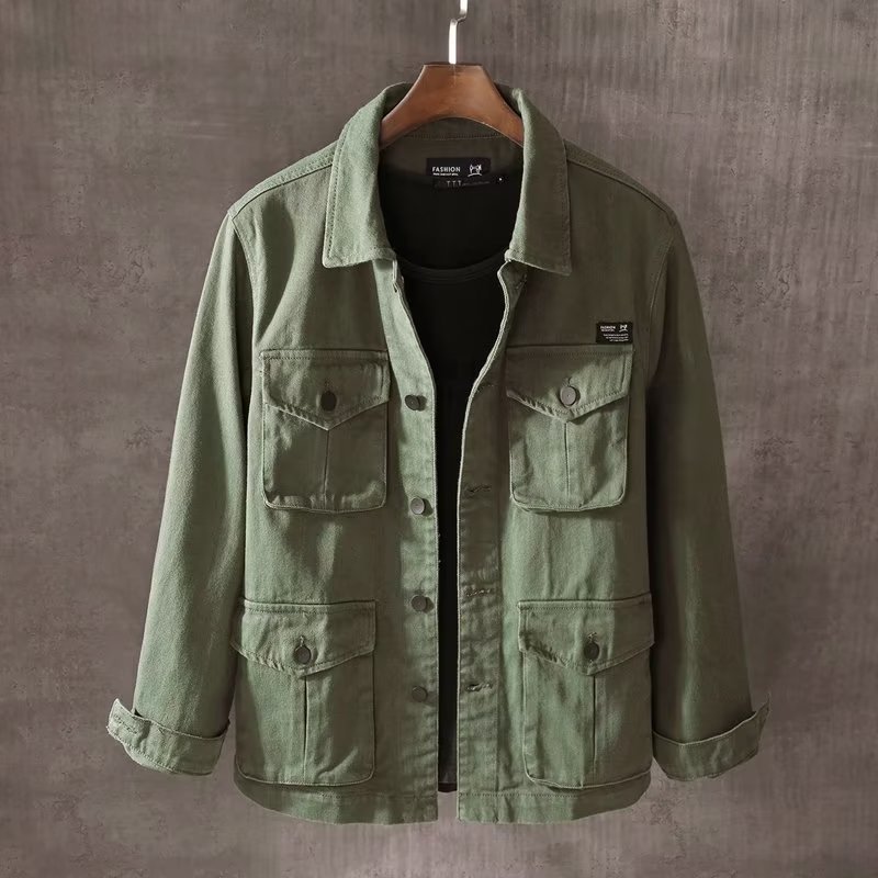 Mens Fashion Denim Jacket - Spring and Autumn New Men's Fashion