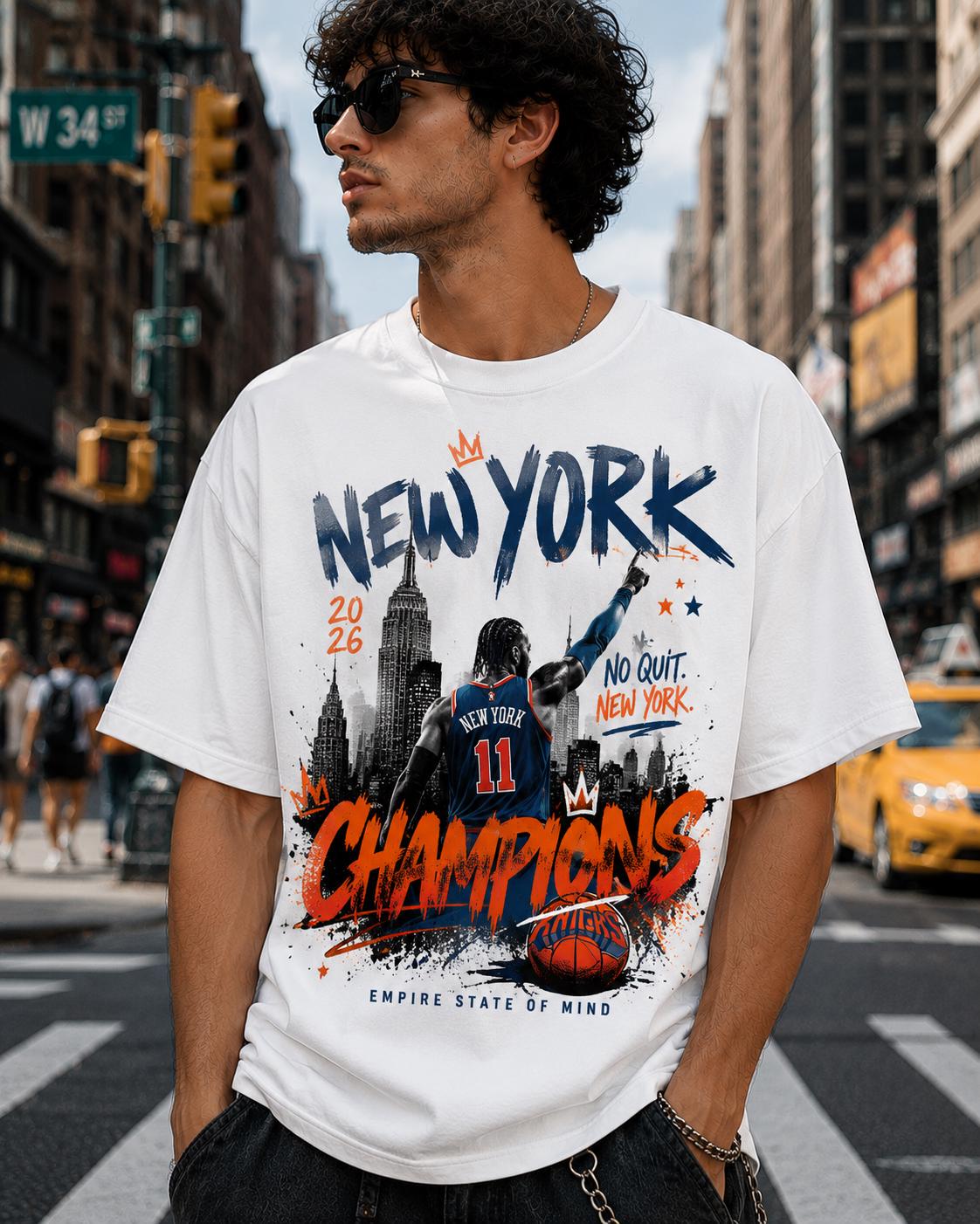 York Men'S Fashion - 2026 New York Champion Jalen Brunson