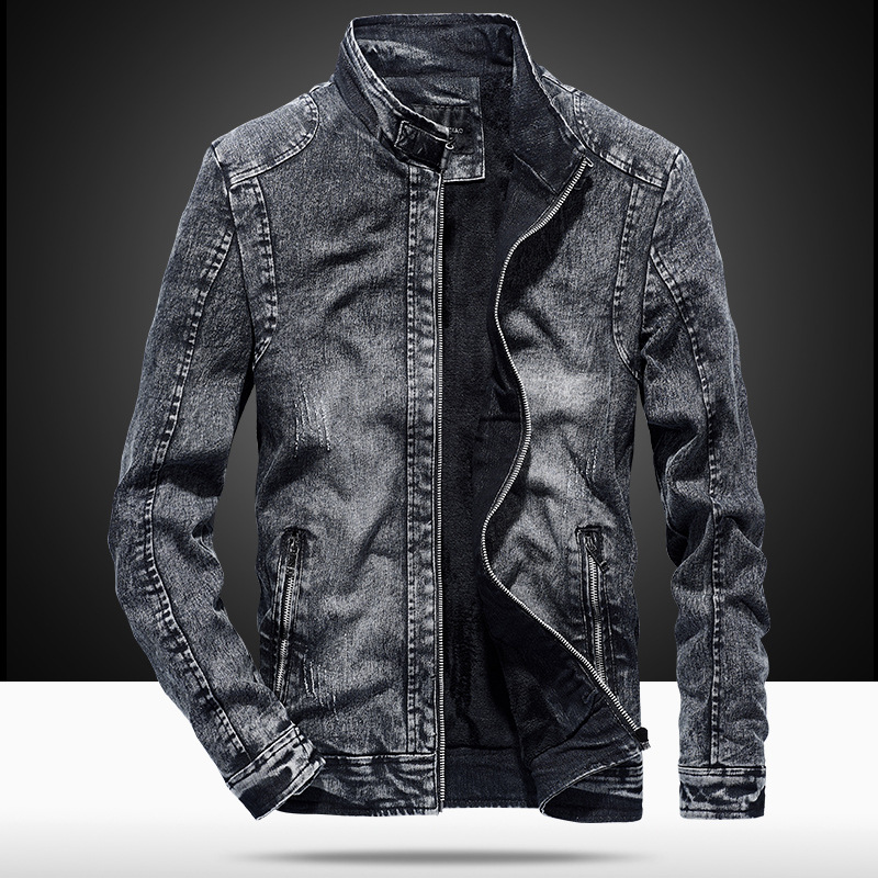 Mens Fashion Denim Jacket - 2026 Europe and America Fashion Men's