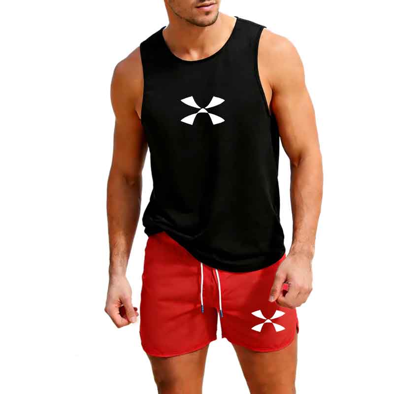 Men'S Fashion Trends - Outdoor Jogging Sportswear Men's Vest+Shorts 2-Piece