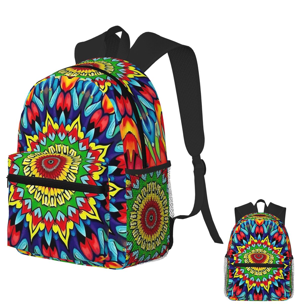 Men'S Fashion 1960S - Vibrant Trippy Mandala 1960s Psychedelic Style