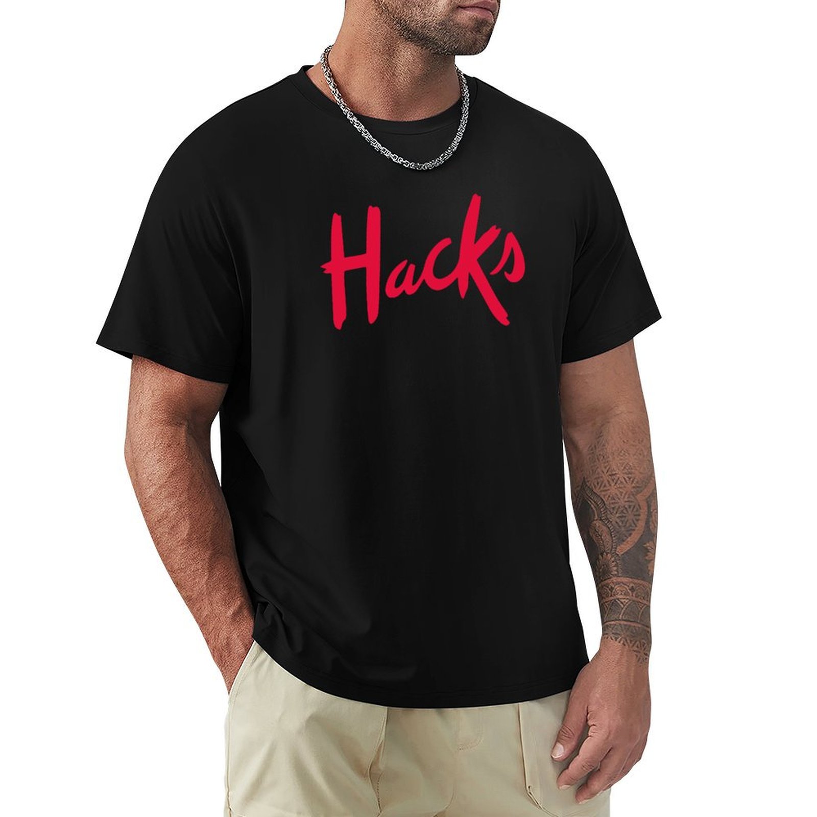 Mens Fashion Hacks - Hacks logo T-Shirt Summer Fashion Casual