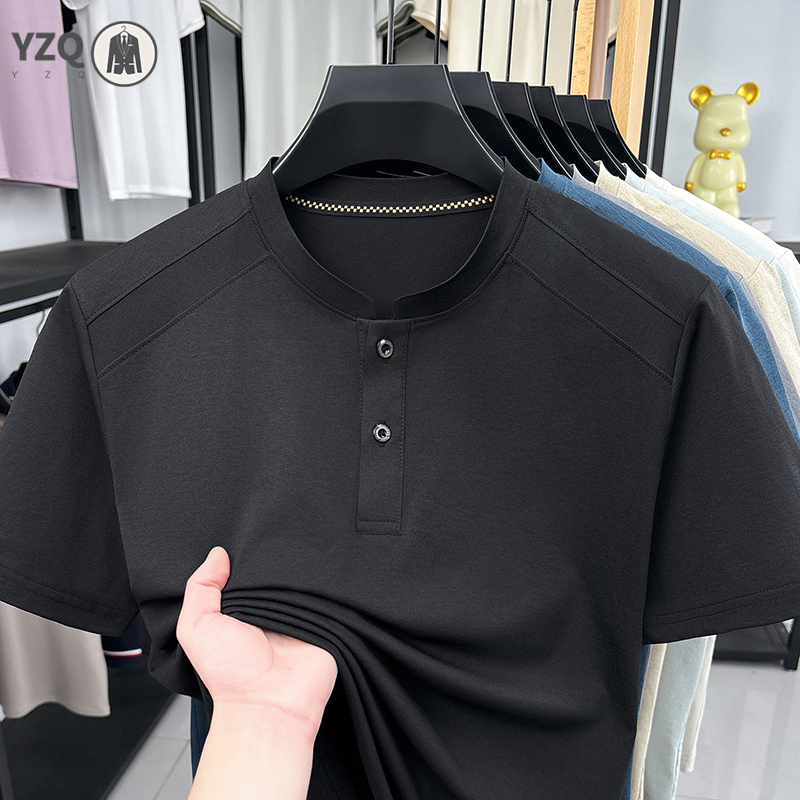 2026 Fashion Men's Henley Neck - Mens Fashion Wear ulasan dan harga