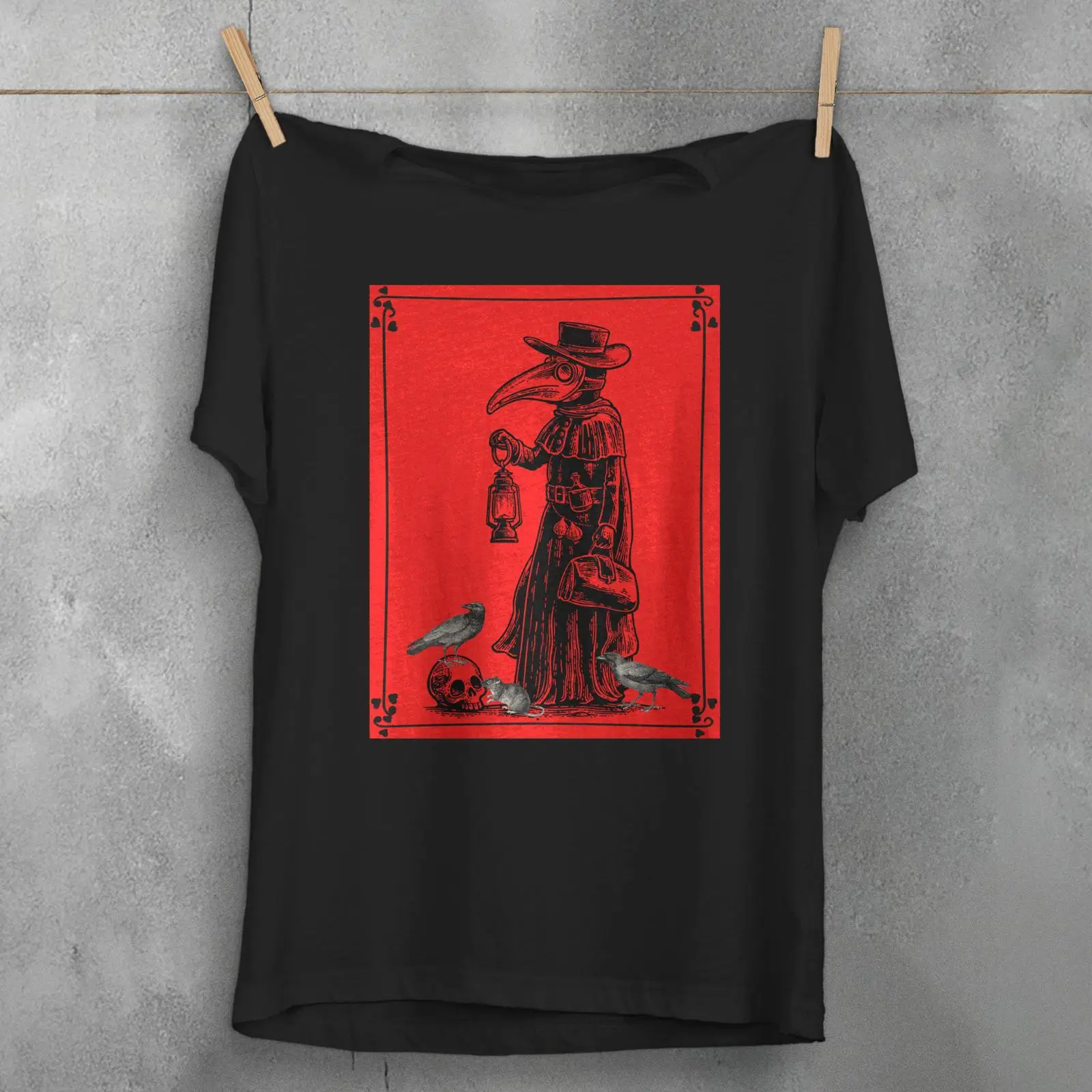 Plague Doctor T Shirt Gothic H - Men'S Fashion History ulasan dan harga