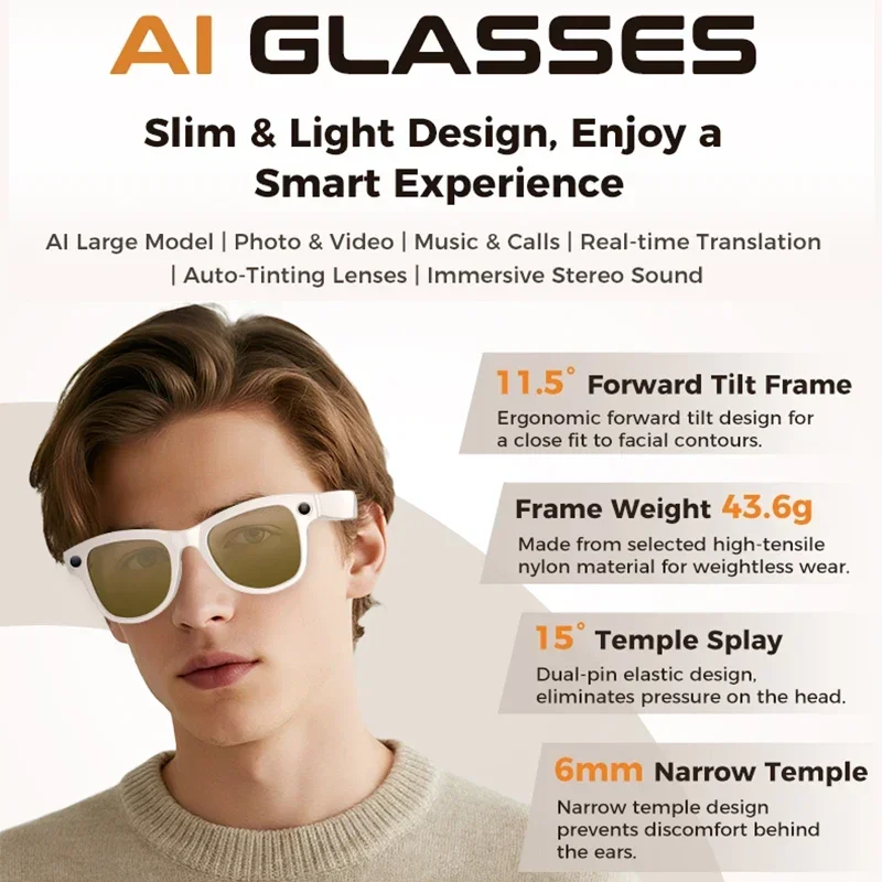 2026 New AI Smart Glasses with - Men'S Fashion Glasses 2026 ulasan dan harga