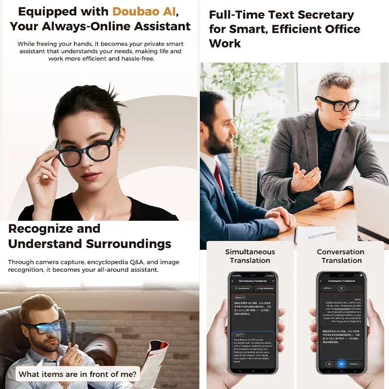 2026 New AI Smart Glasses with - Men'S Fashion Glasses 2026 ulasan dan harga