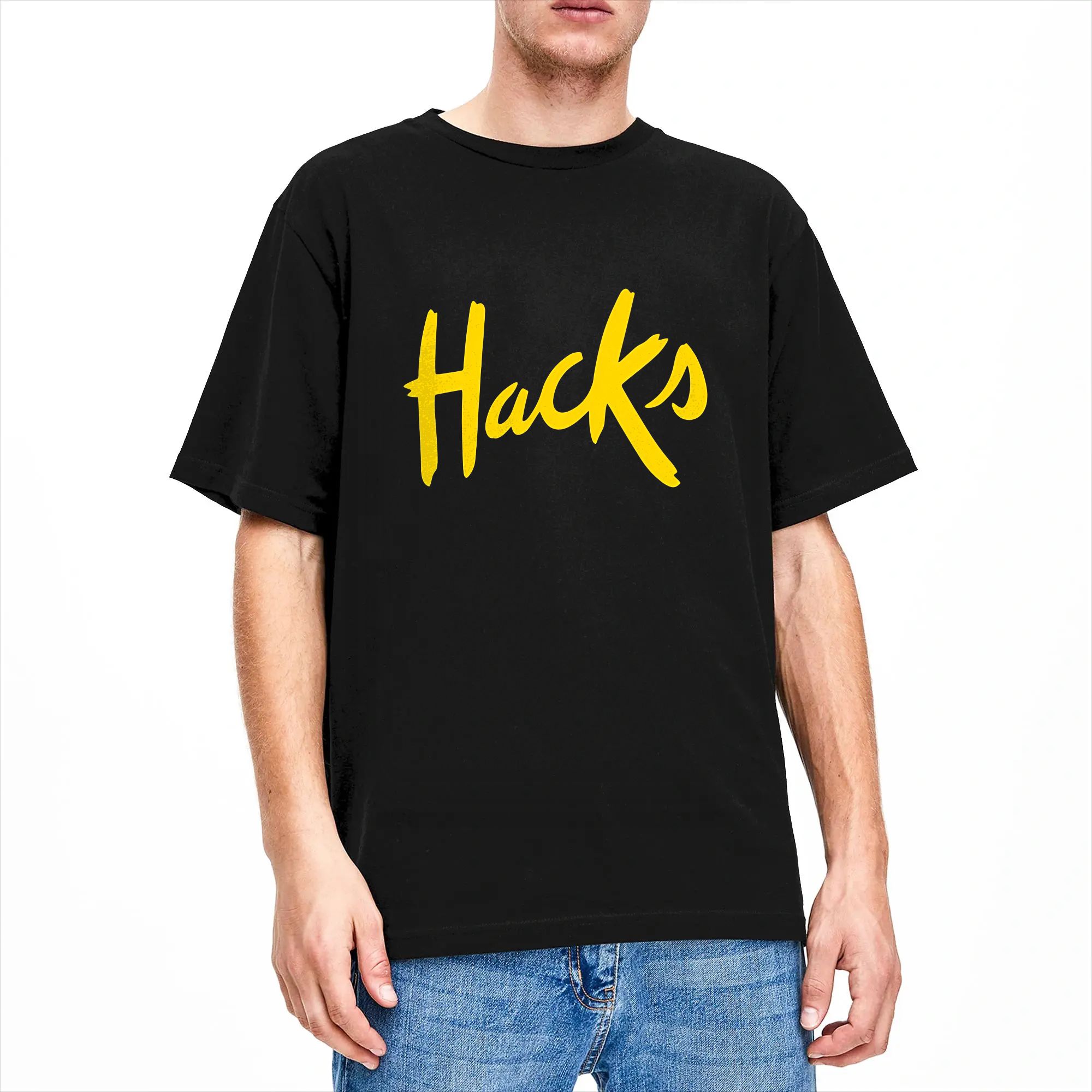 Yellow Hacks T-Shirt Summer  F - Mens Fashion Hacks ulasan dan harga