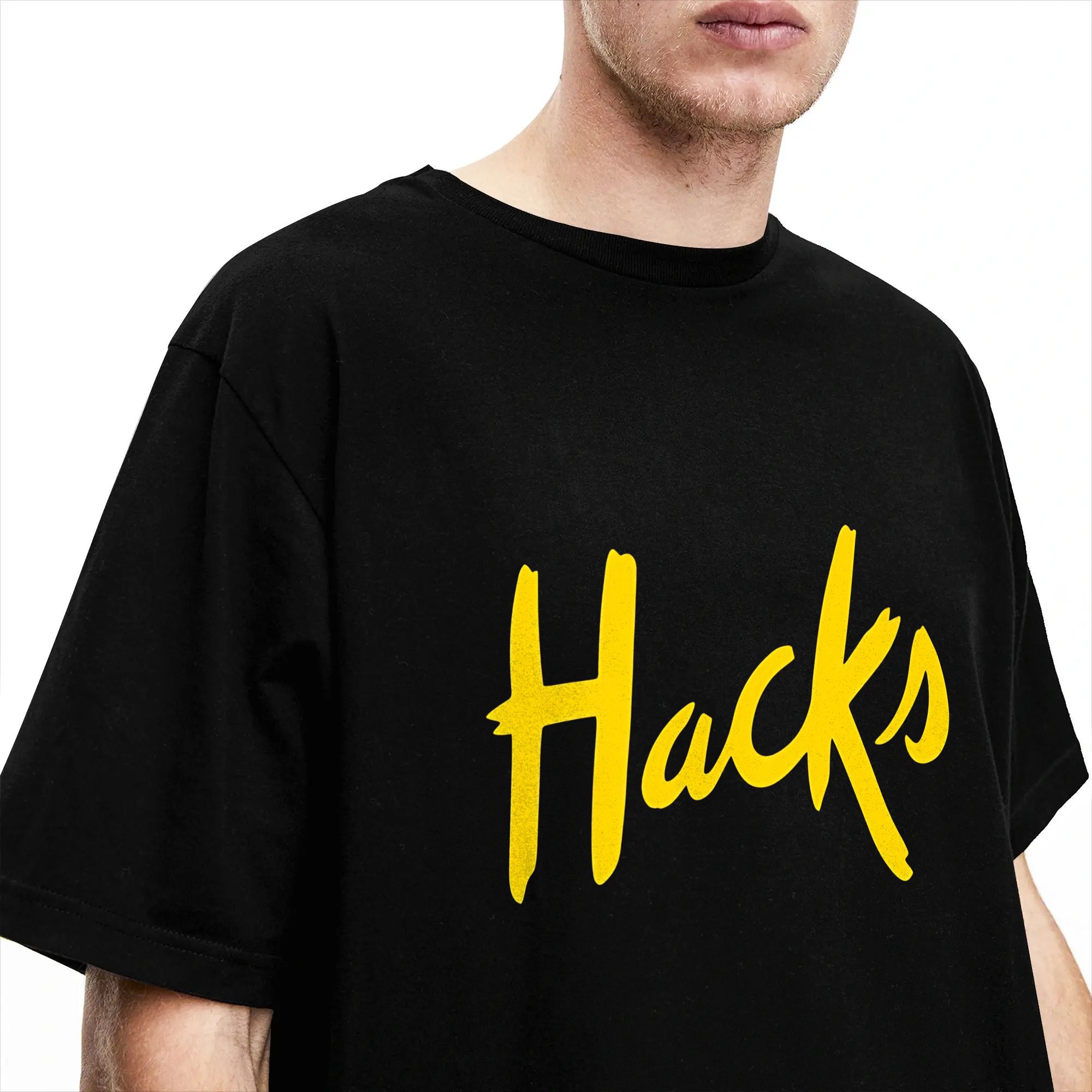 Yellow Hacks T-Shirt Summer  F - Mens Fashion Hacks ulasan dan harga