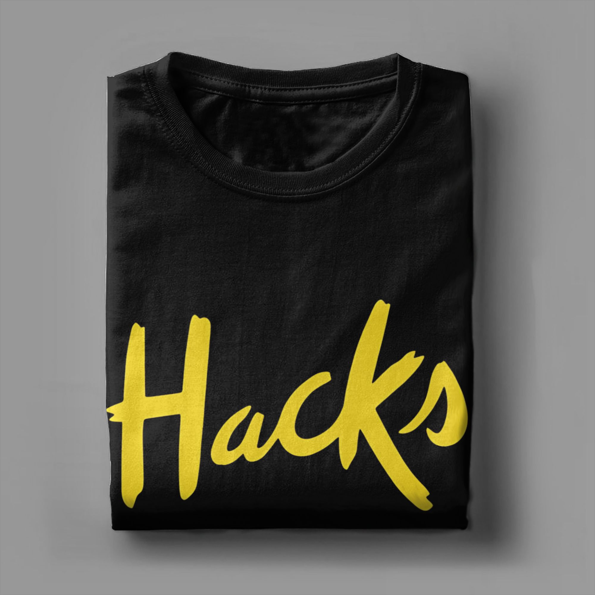 Yellow Hacks T-Shirt Summer  F - Mens Fashion Hacks ulasan dan harga