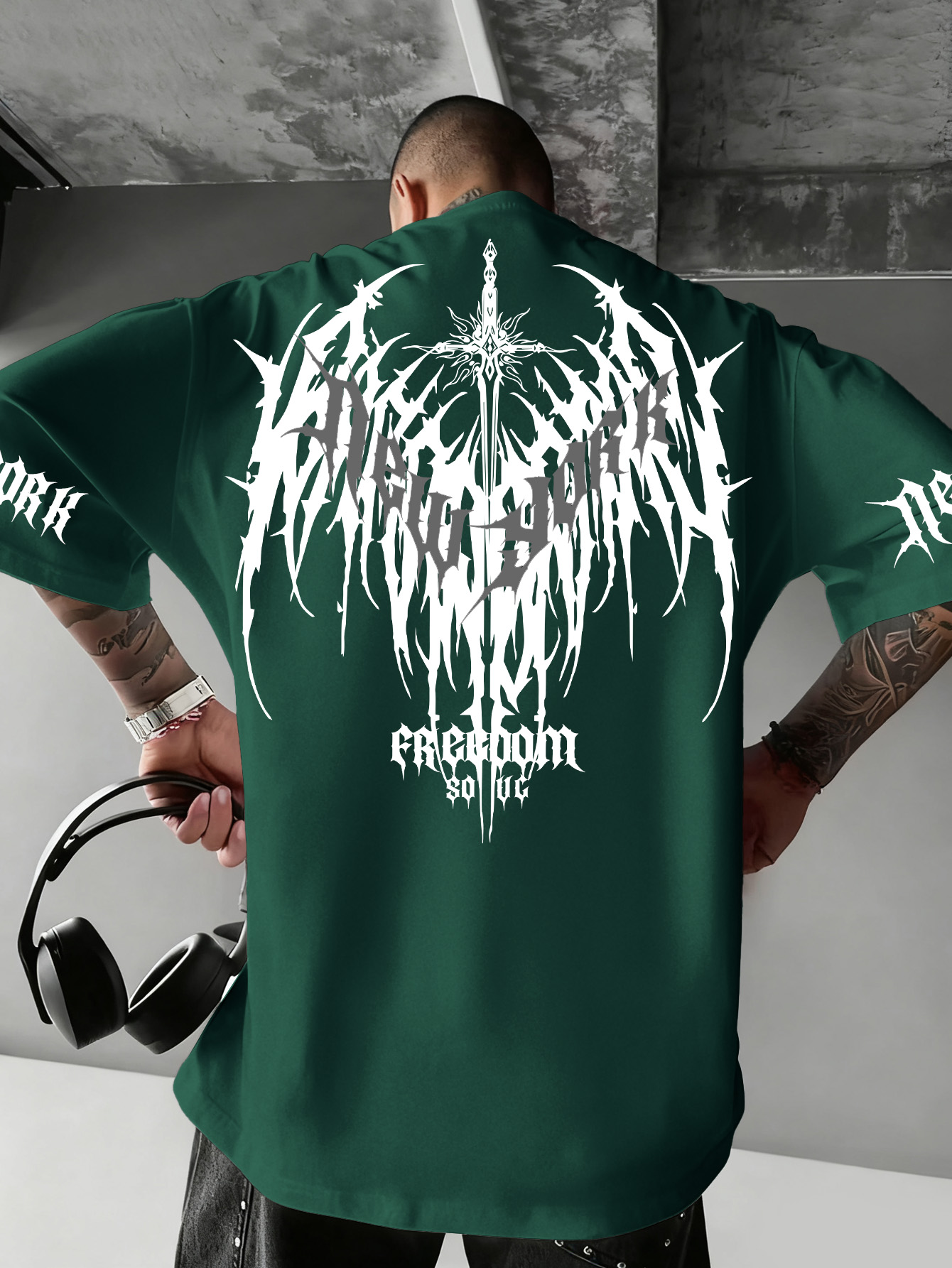 Men's Hip Hop Short Sleeve Tee - York Men'S Fashion ulasan dan harga