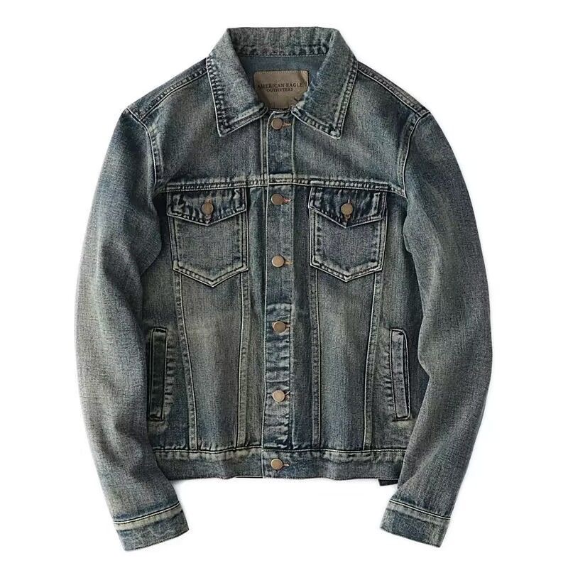 Autumn and Spring New Fashion  - Mens Fashion Denim Jacket ulasan dan harga