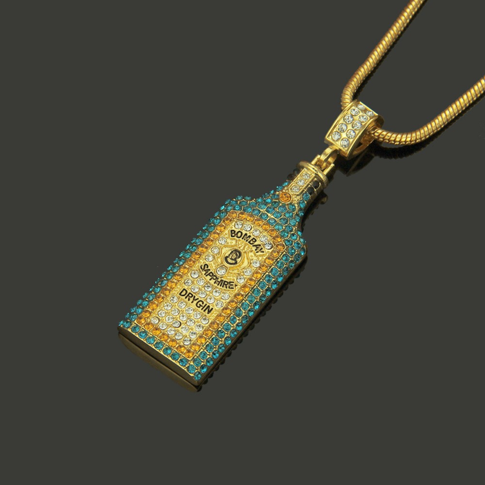 Big Wine bottle Necklaces Full - Fashion Men Vogue ulasan dan harga