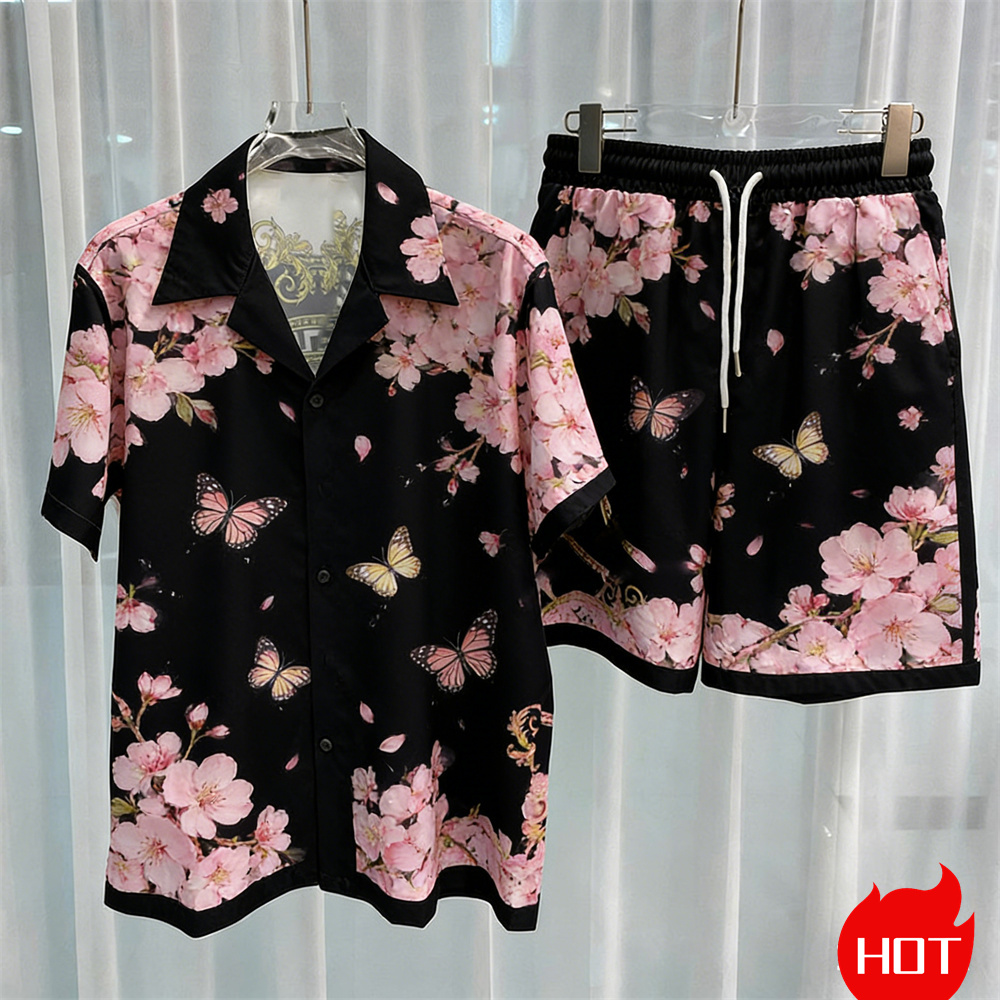 Digital printed men's set fash - Mens Fashion Wear ulasan dan harga