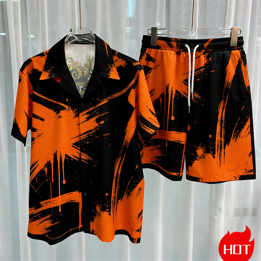 Digital printed men's set fash - Mens Fashion Wear ulasan dan harga