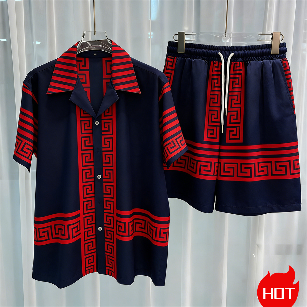 Digital printed men's set fash - Mens Fashion Wear ulasan dan harga