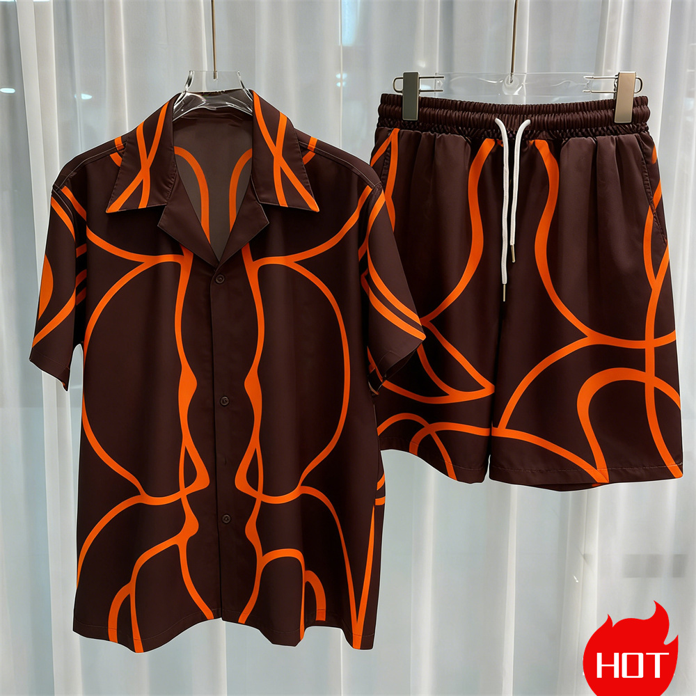 Digital printed men's set fash - Mens Fashion Wear ulasan dan harga