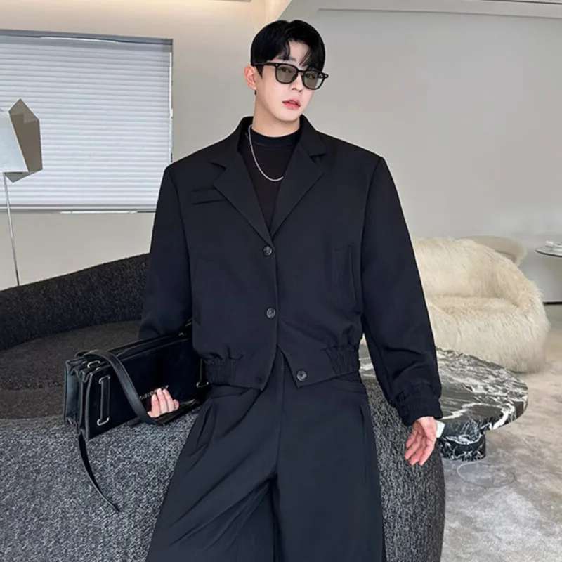LUZHEN Spring Blazer Neck Casu - Men'S Fashion Loose Pants ulasan dan harga