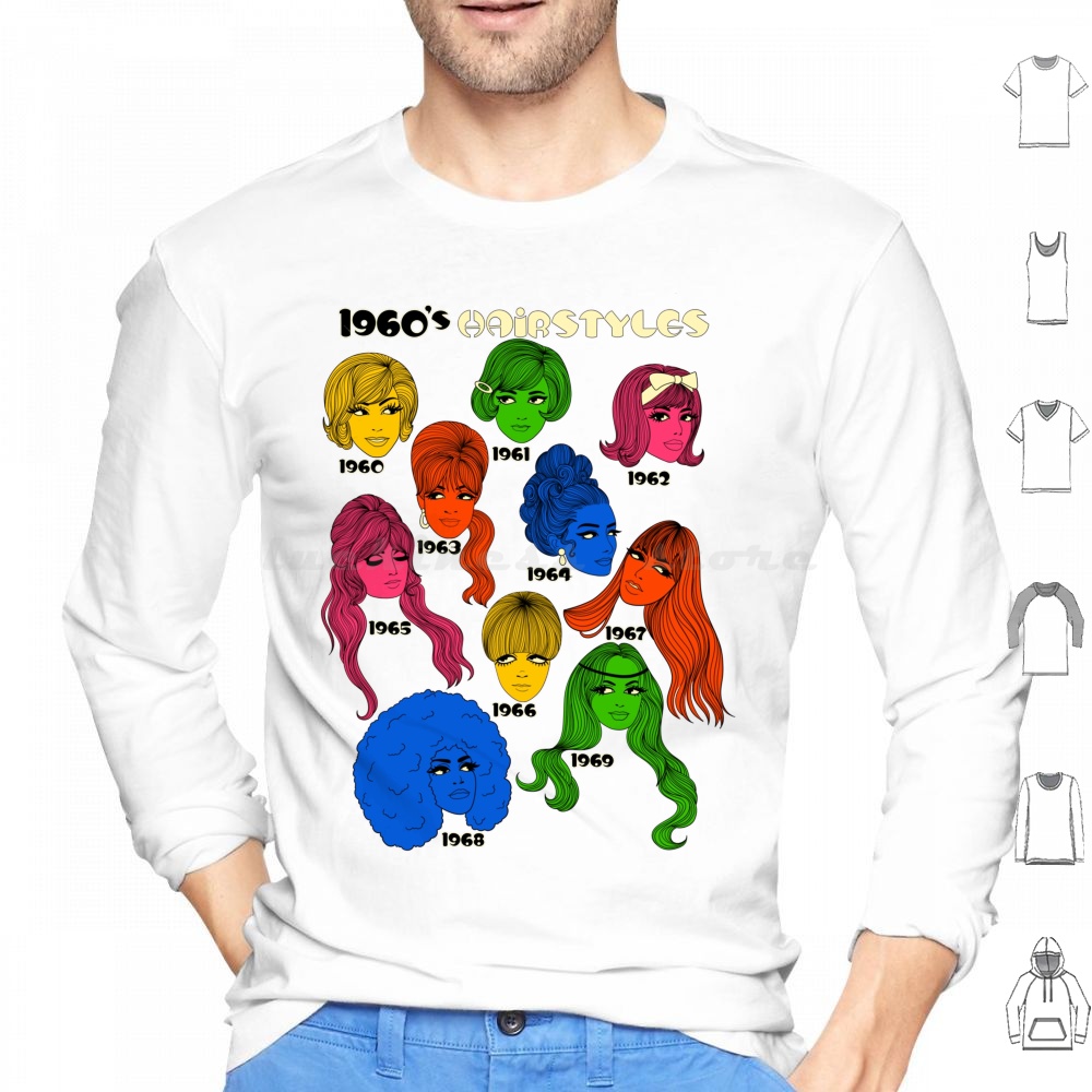 1960s Hairstyles Hoodies Long  - Men'S Fashion 1960S ulasan dan harga