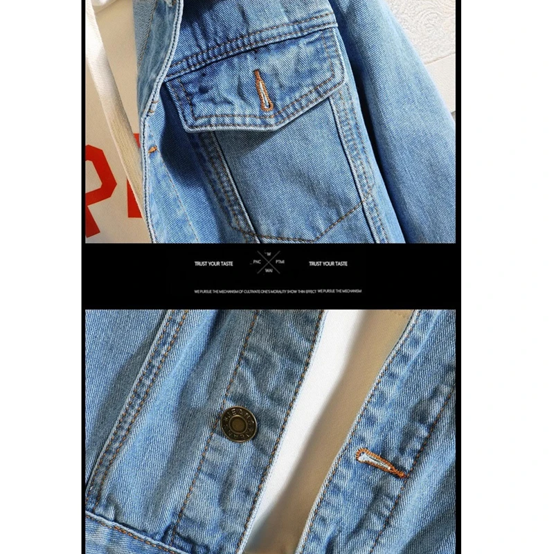 2026 Men's Dark Blue Denim Jac - Mens Fashion Denim Jacket ulasan dan harga