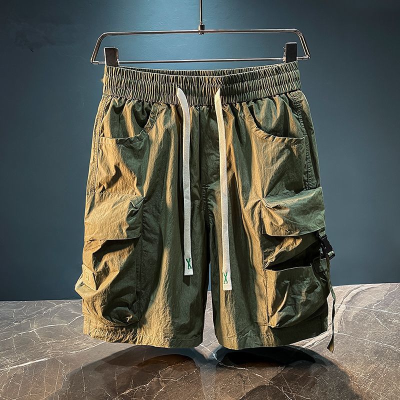 Men's Bermuda Cargo Shorts Sol - Men'S Fashion Loose Pants ulasan dan harga