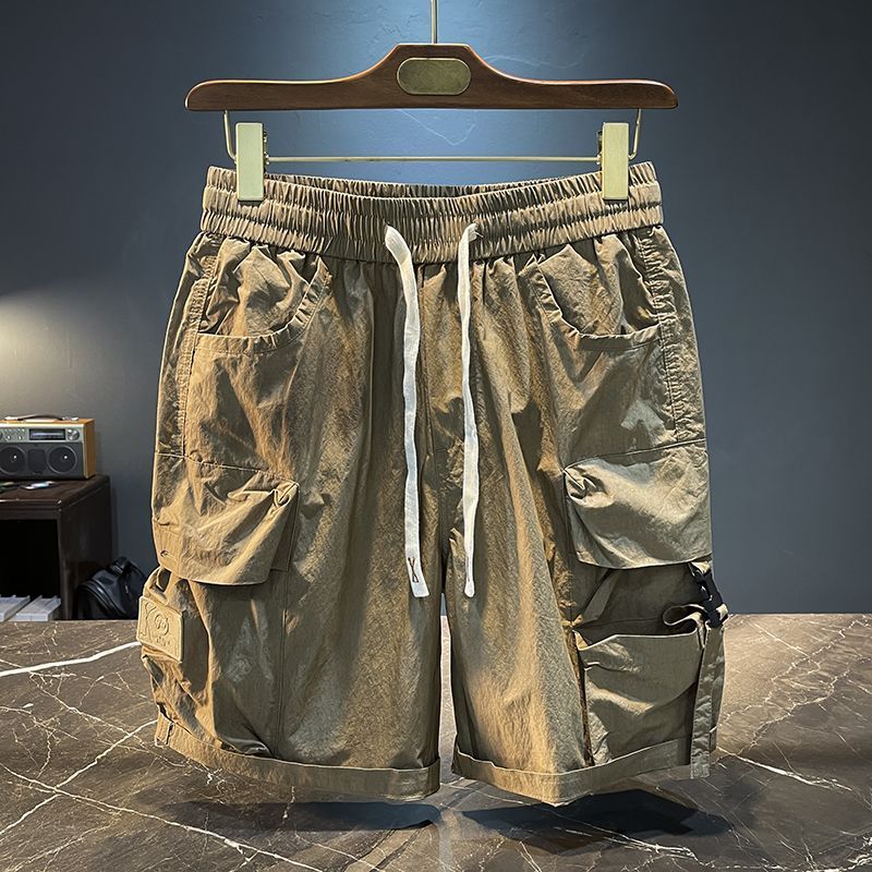 Men's Bermuda Cargo Shorts Sol - Men'S Fashion Loose Pants ulasan dan harga