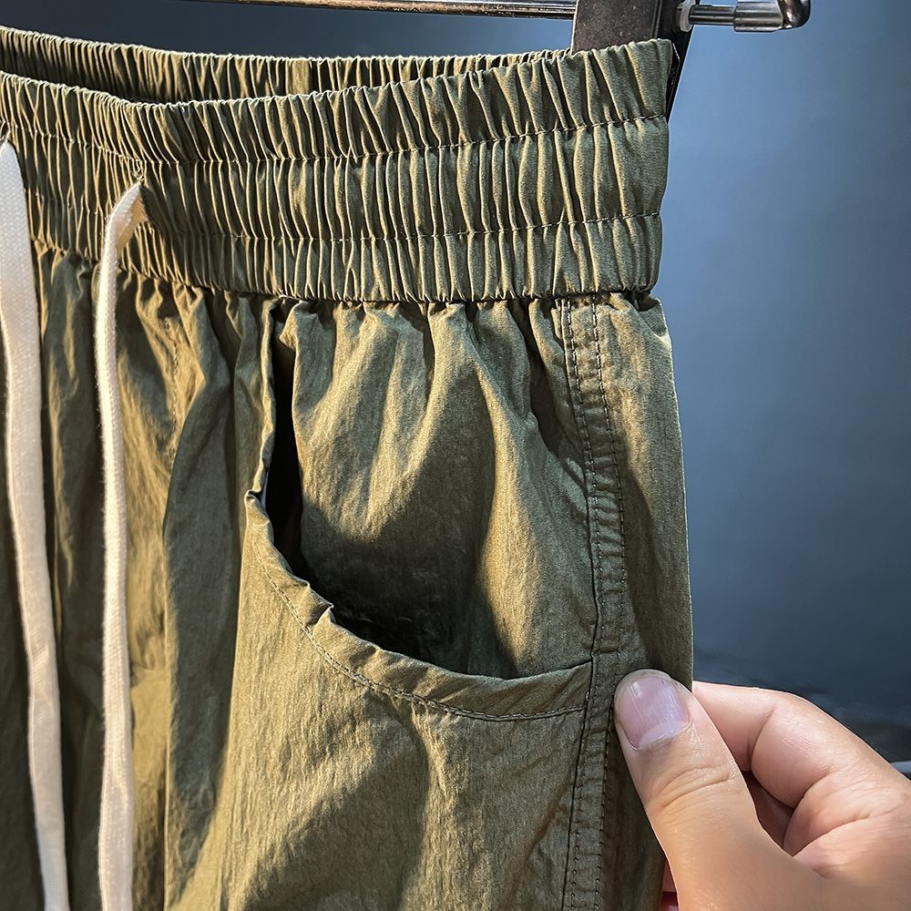 Men's Bermuda Cargo Shorts Sol - Men'S Fashion Loose Pants ulasan dan harga