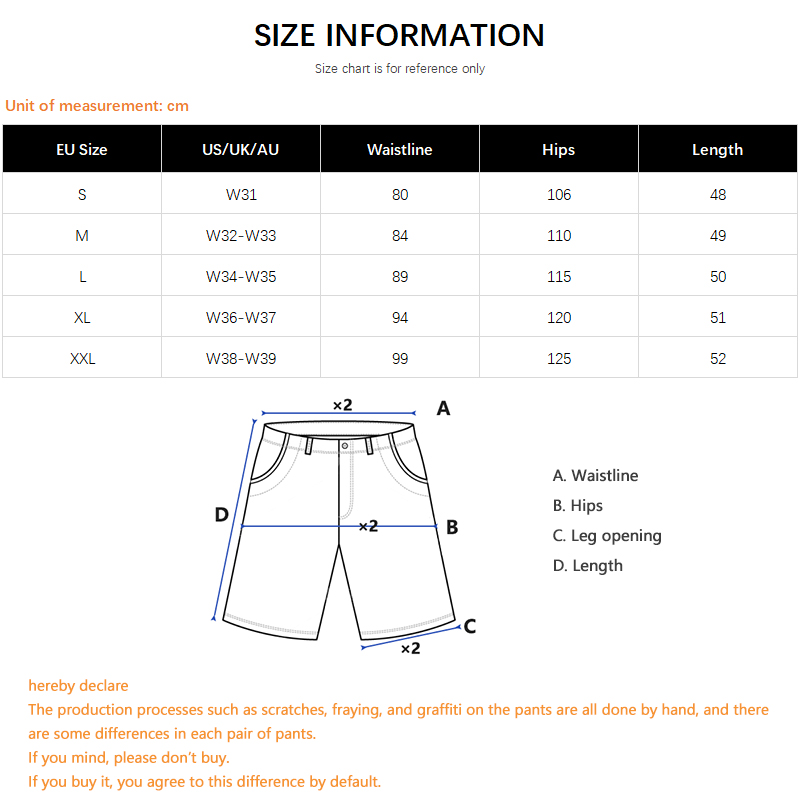 Hip-Hop Streetwear Men's Denim - Men Fashion Jeans ulasan dan harga