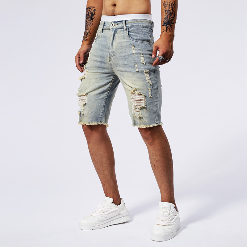 2025 Summer New Men's Ripped D - Men Fashion Jeans ulasan dan harga