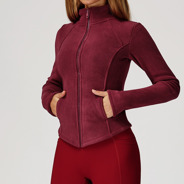 Sherpa Fleece Yoga Jacket Zipp - Sherpa Jacket Fleece ulasan dan harga