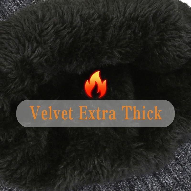 Men Winter Knitted Hat Plush W - Men'S Fashion Gloves ulasan dan harga
