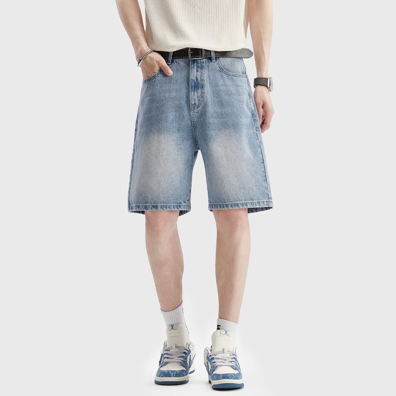 Summer Thin Black Denim Shorts - Men Fashion Jeans ulasan dan harga