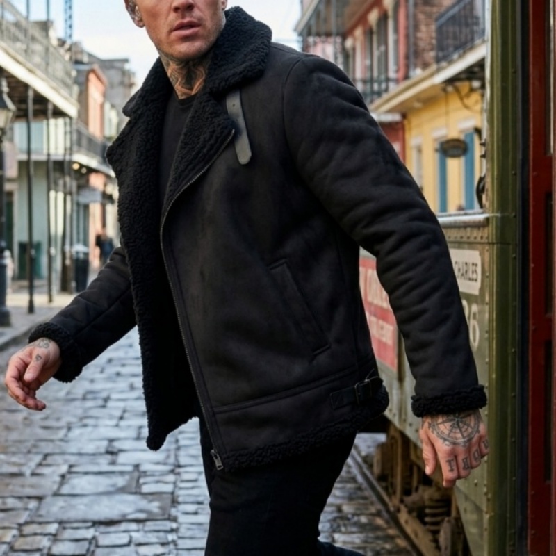 Men’s Winter Hiking Jacket Out - Sherpa Jacket Fleece ulasan dan harga
