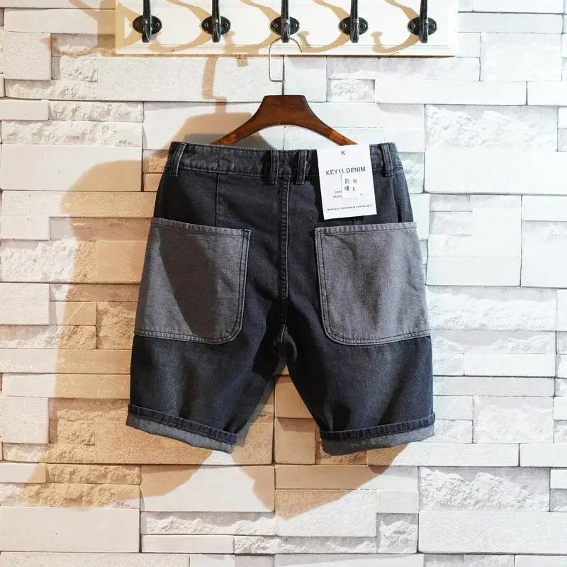 Loose Straight Short Jeans Pan - Men Fashion Jeans ulasan dan harga