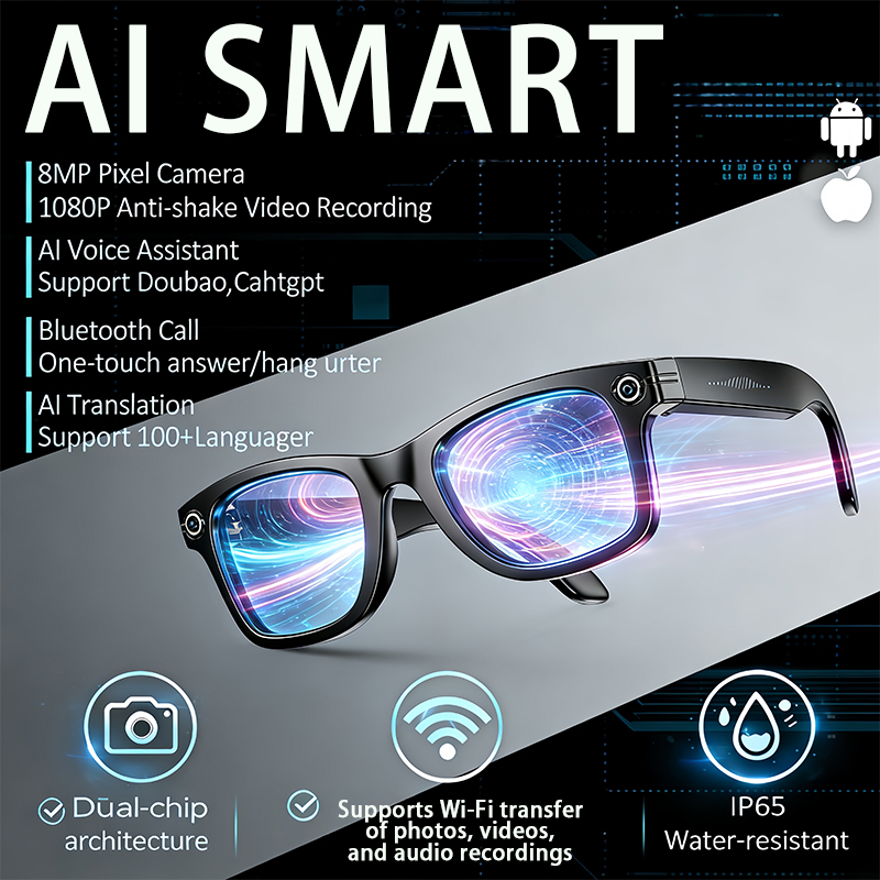 AI Smart Glasses with 8MP Came - Men'S Fashion Glasses 2026 ulasan dan harga