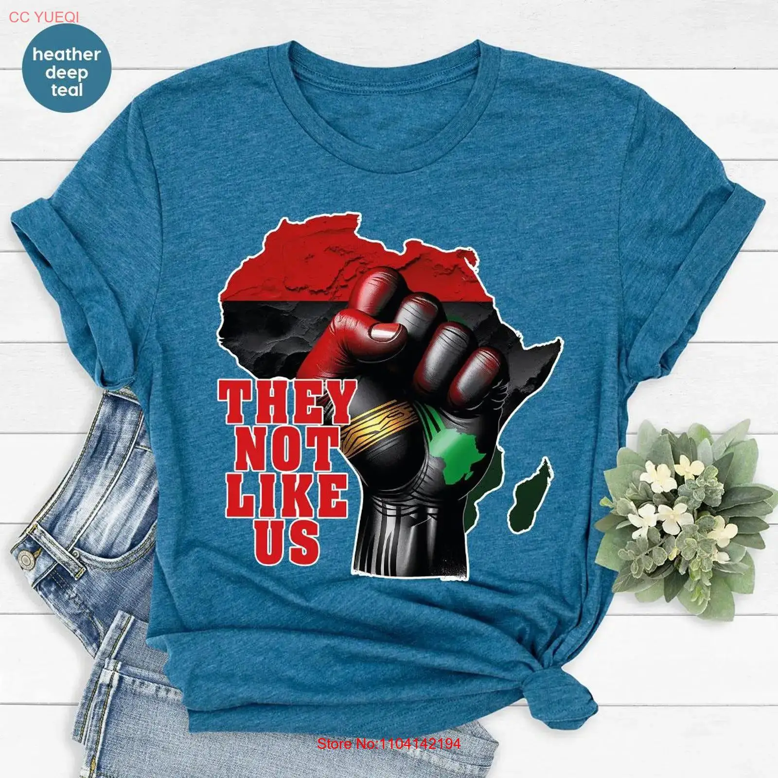 They Not Like Us T Shirt Afric - Men'S Fashion History ulasan dan harga
