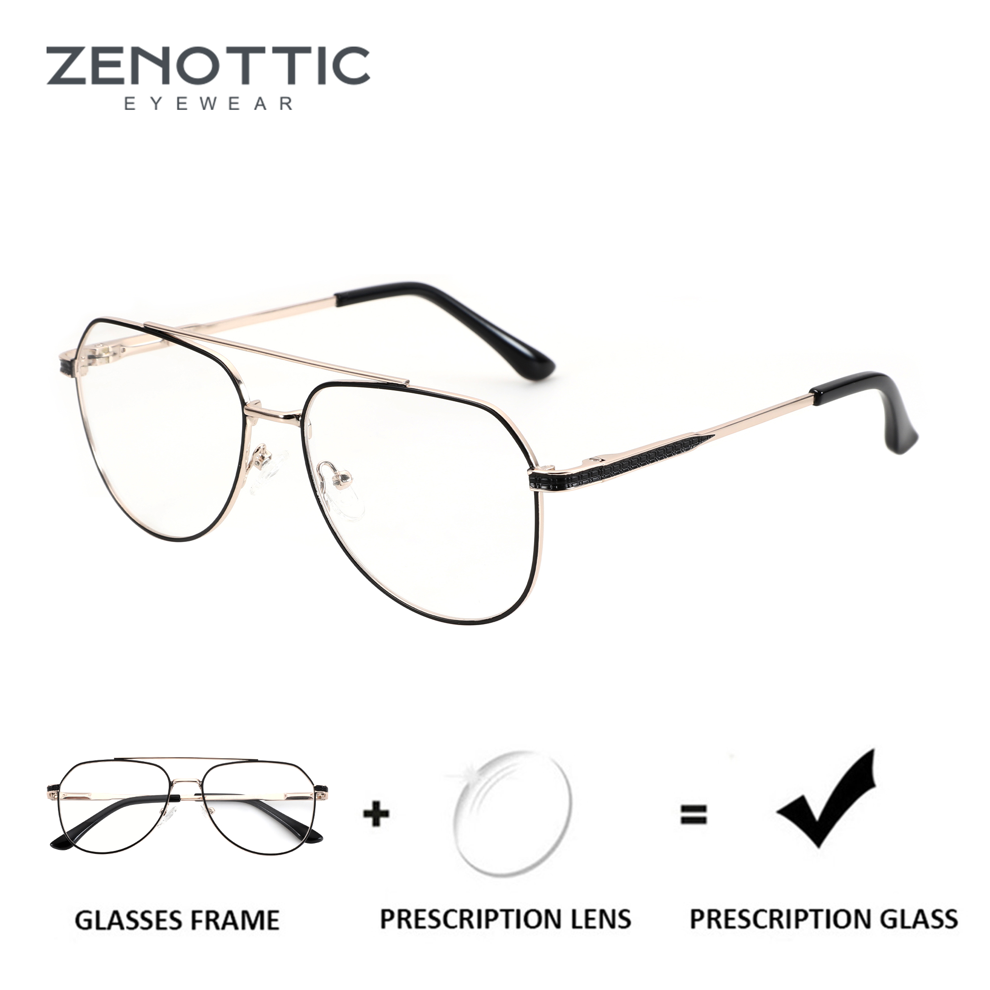 ZENOTTIC  2026 Fashion Aviator - Men'S Fashion Glasses 2026 ulasan dan harga