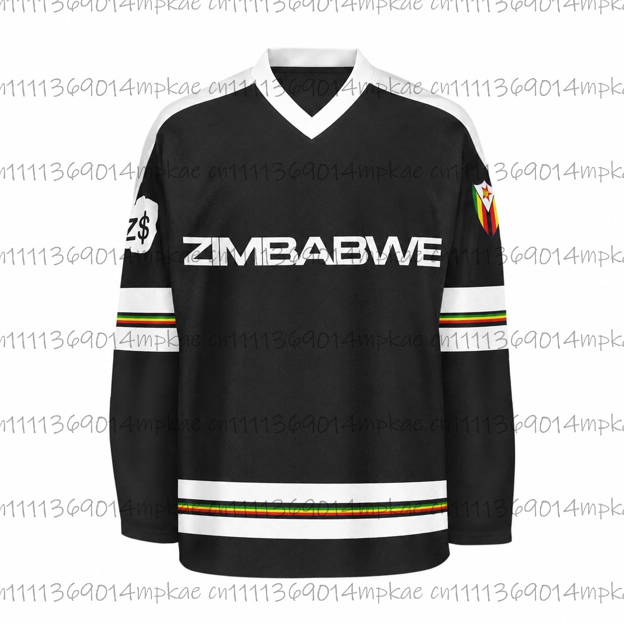 Men's Zimbabwe Printed V-Neck  - Men'S Fashion Trends ulasan dan harga