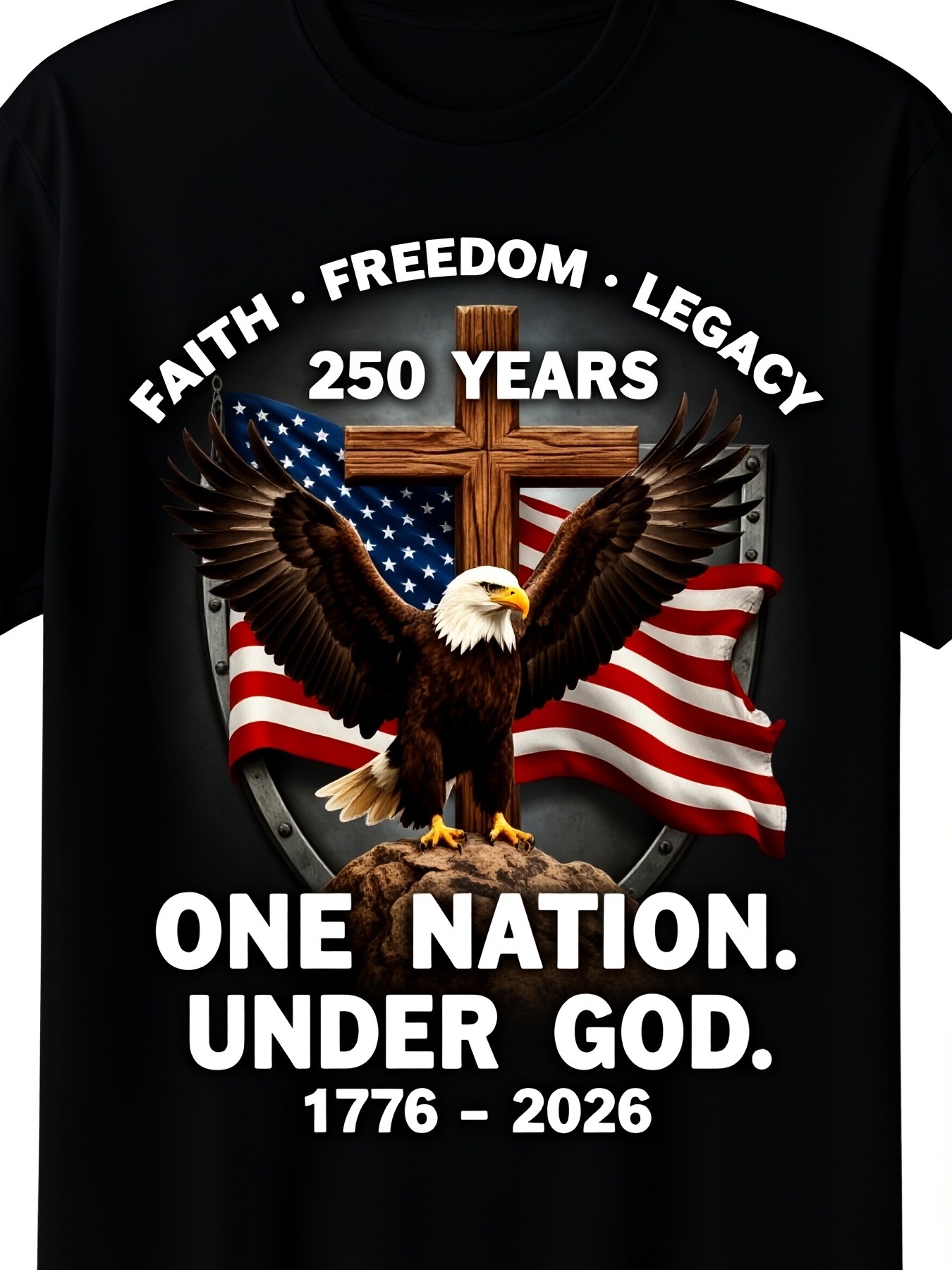 U.S. 250th Anniversary T-shirt - Men'S Fashion History ulasan dan harga