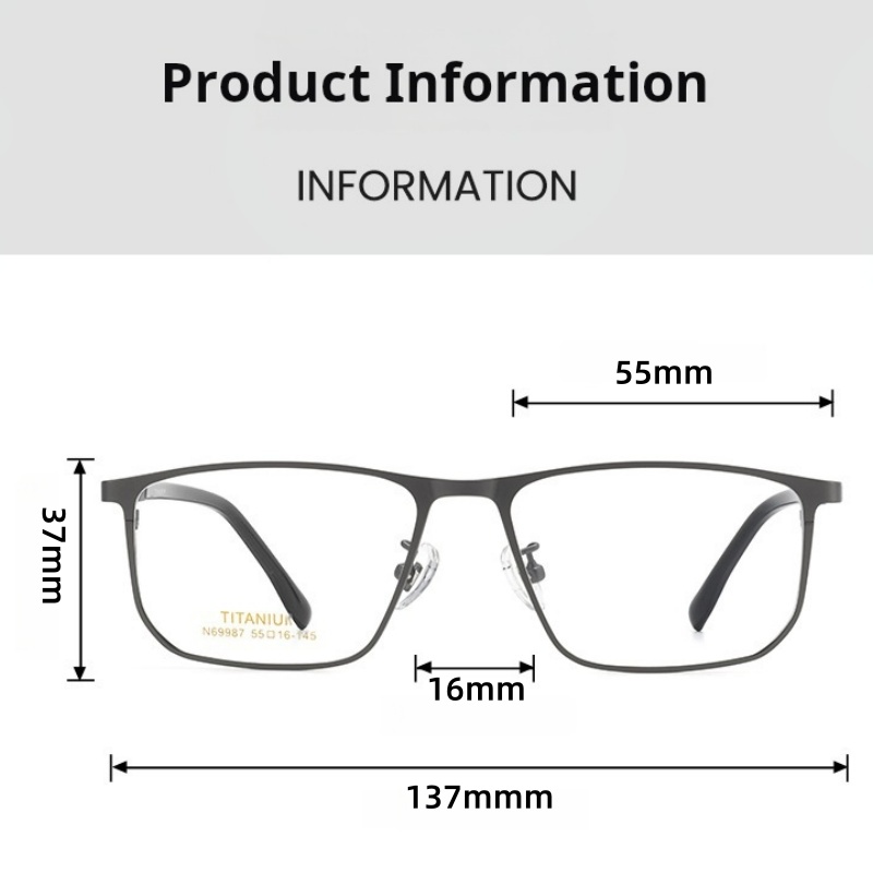 MOMOJA 2026 Titanium Alloy Squ - Men'S Fashion Glasses 2026 ulasan dan harga