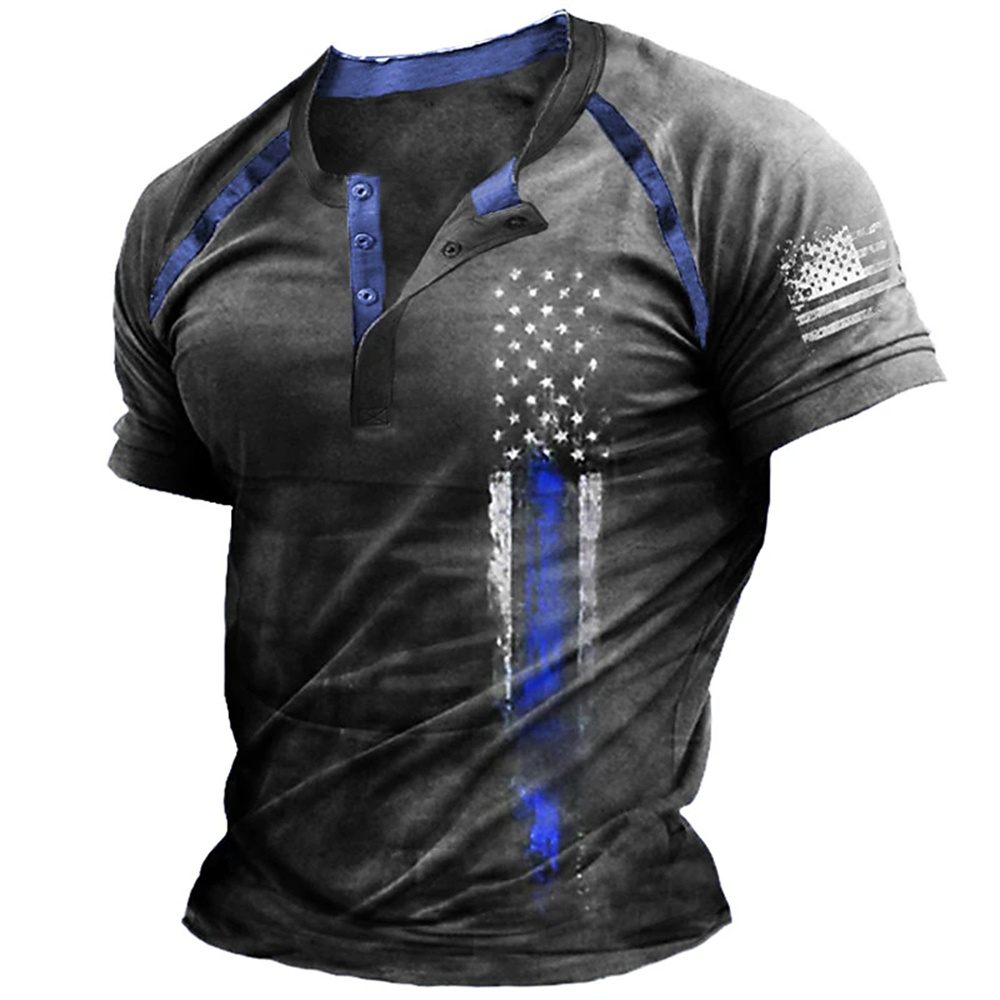 Funny 3D American Flag Print M - Mens Fashion Wear ulasan dan harga