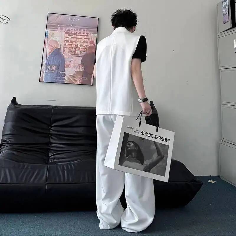 LUZHEN Vest 2026 Fashion Summe - Men'S Fashion Loose Pants ulasan dan harga