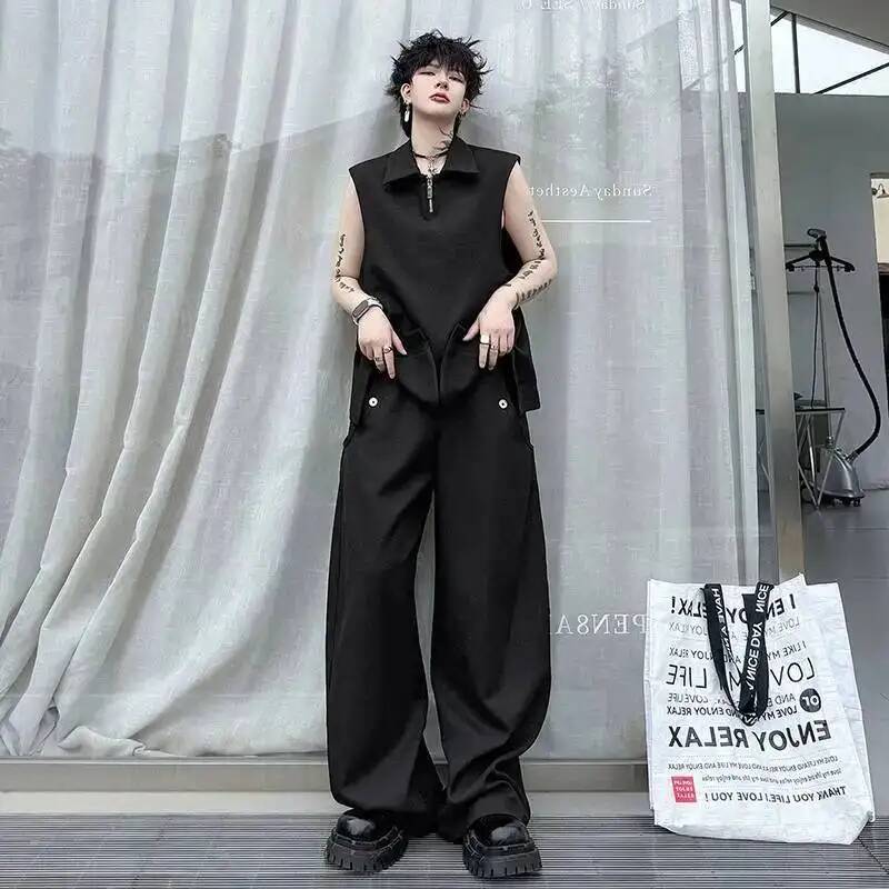 LUZHEN Vest 2026 Fashion Summe - Men'S Fashion Loose Pants ulasan dan harga