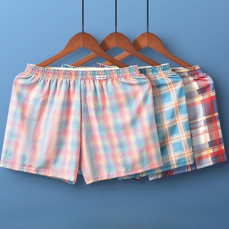 Plaid Arrow Pants Mens Casual  - Men'S Fashion Loose Pants ulasan dan harga