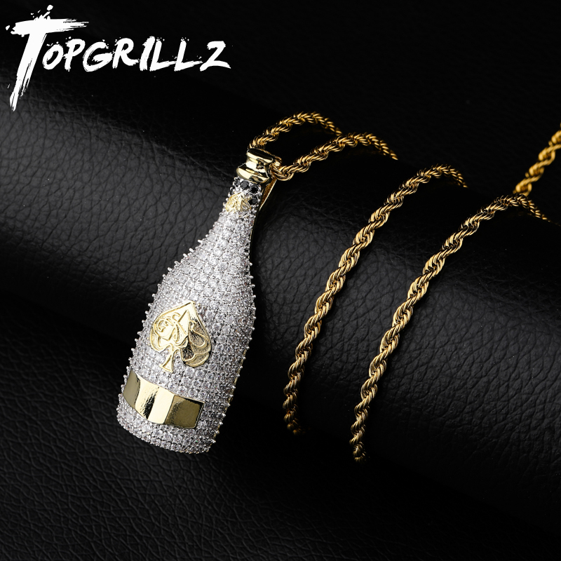 TOPGRILLZ Big Wine Bottle Neck - Fashion Men Vogue ulasan dan harga