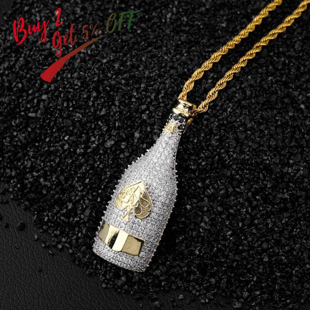 TOPGRILLZ Big Wine Bottle Neck - Fashion Men Vogue ulasan dan harga