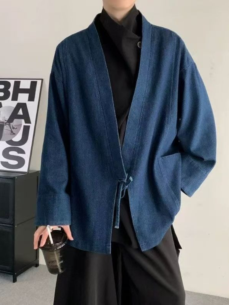 Vintage Japanese Style Denim C - Mens Fashion Denim Jacket ulasan dan harga