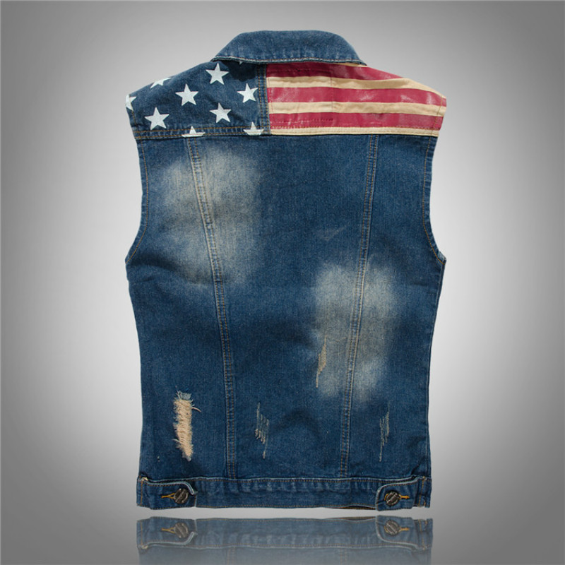 Streetwear Fashion Stars and S - Mens Fashion Denim Jacket ulasan dan harga