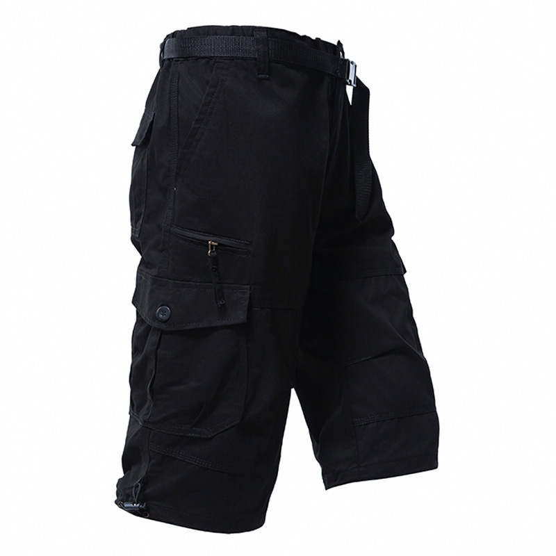 Men's Cotton 3/4 Pants Loose P - Men'S Fashion Loose Pants ulasan dan harga