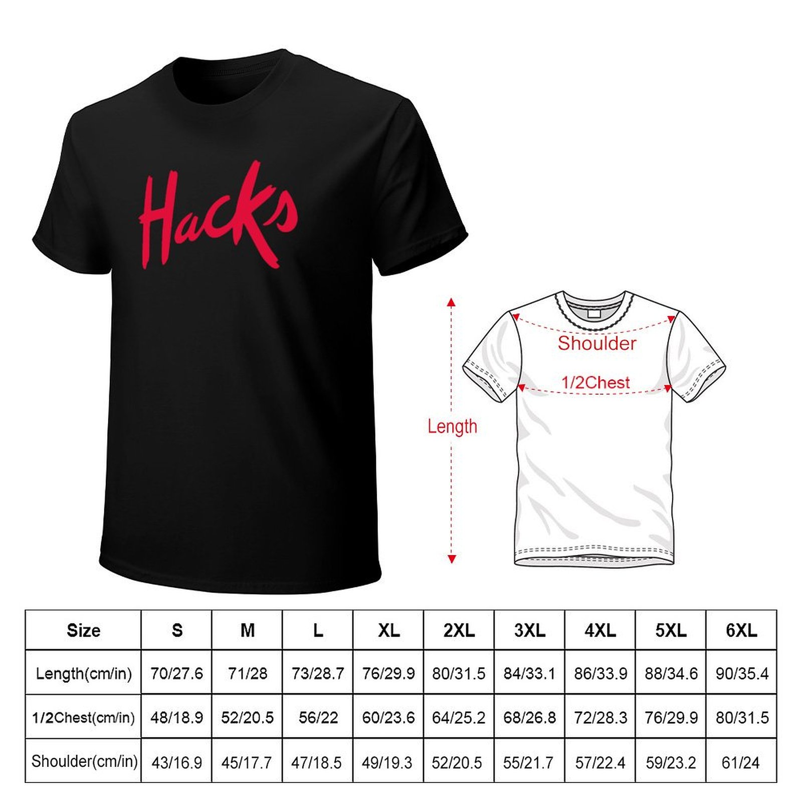 Hacks logo T-Shirt Summer Fash - Mens Fashion Hacks ulasan dan harga
